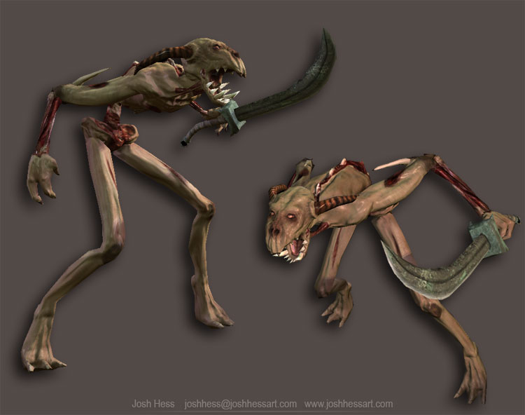 Monster, Bind Pose, Back