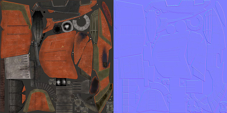 Texture Maps for the celso ship